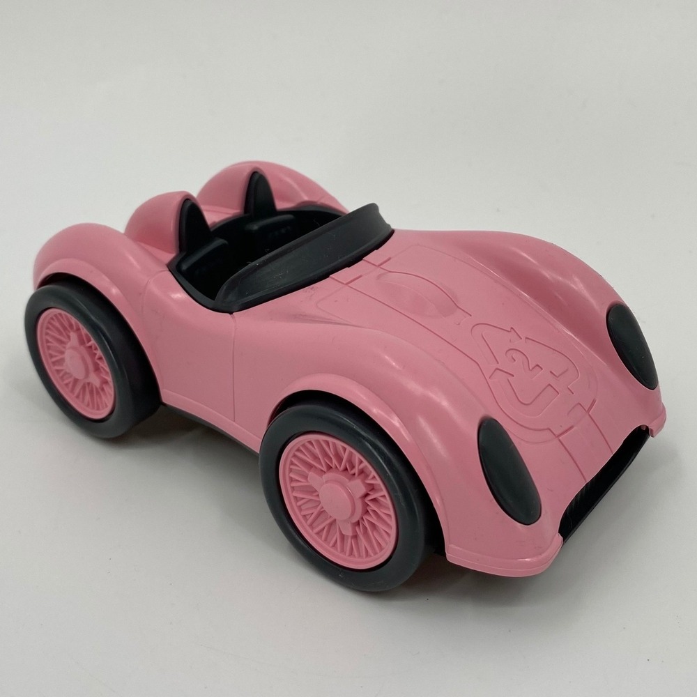 Green Toys Pink Race Car Recycled Plastic Speedster Made in USA Pink Black